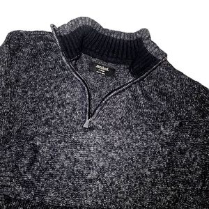 Men's Method Brand 1/4 Zip Cotton Blend Sweater